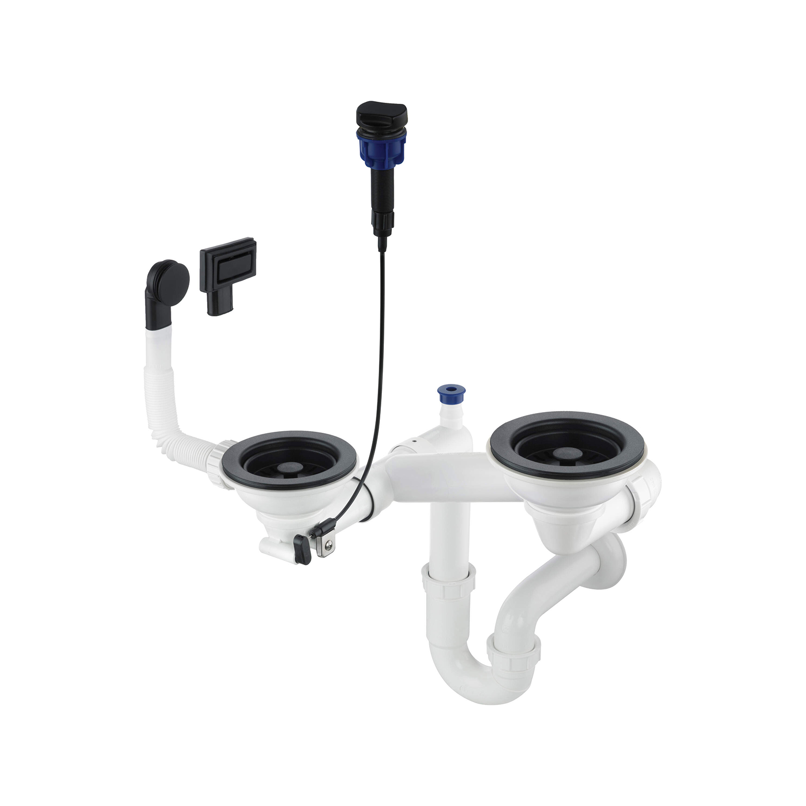 Syfon do zlewozmywaka granitowego 1.5- i 2-komorowego - Space-Saver Deante