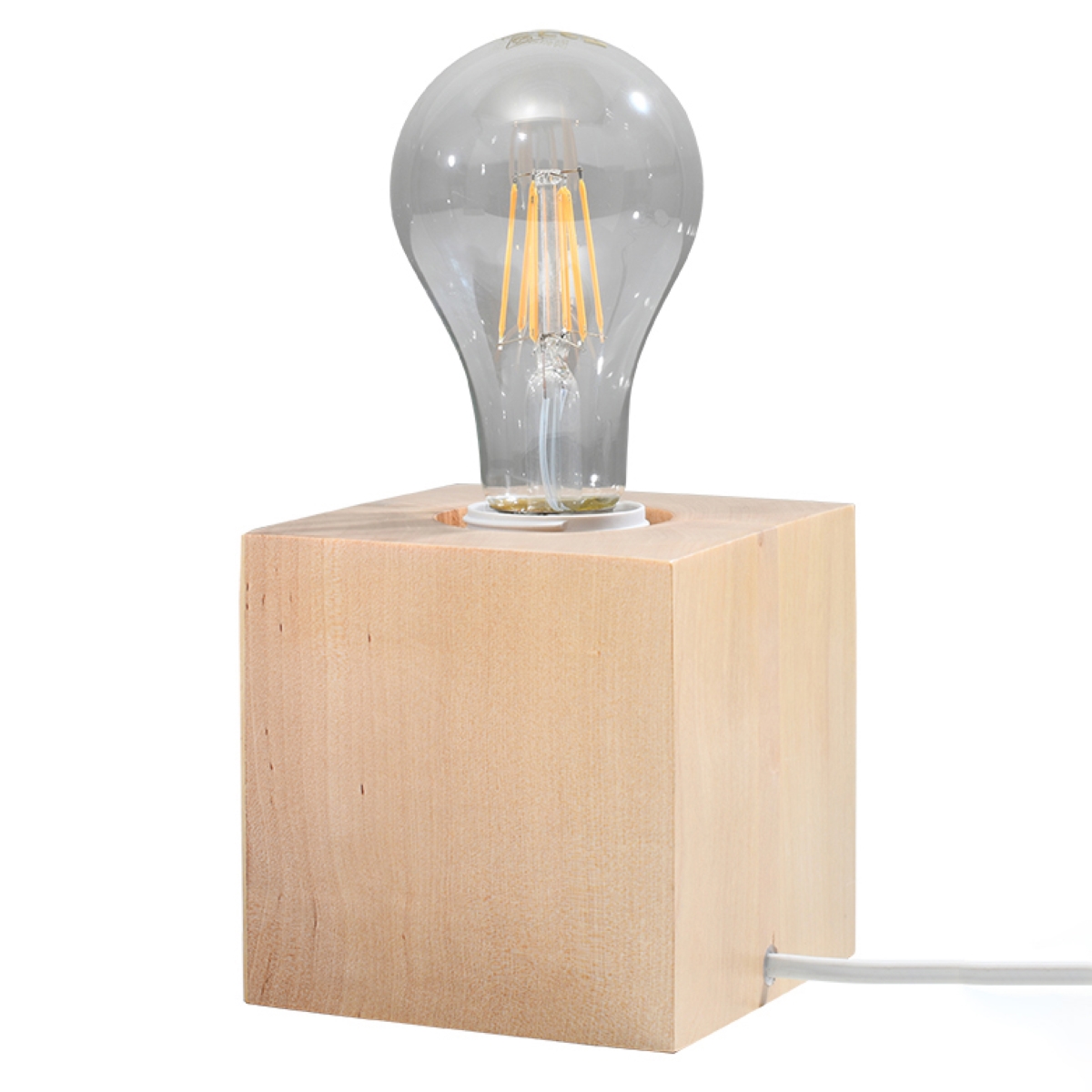 Lampa biurkowa ARIZ naturalne drewno 1xE27