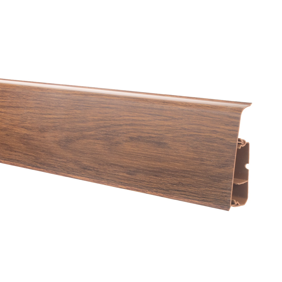 Listwa PCV podłogowa LIMA 72mm/2,5m Dąb Bagienny