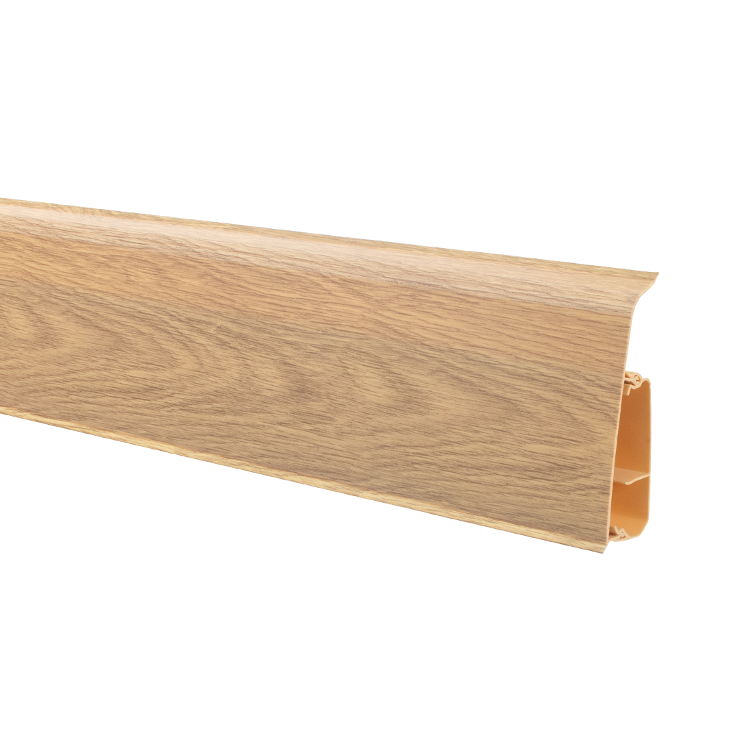 Listwa PCV podłogowa LIMA 72mm/2,5m Dąb Burbon Naturalny