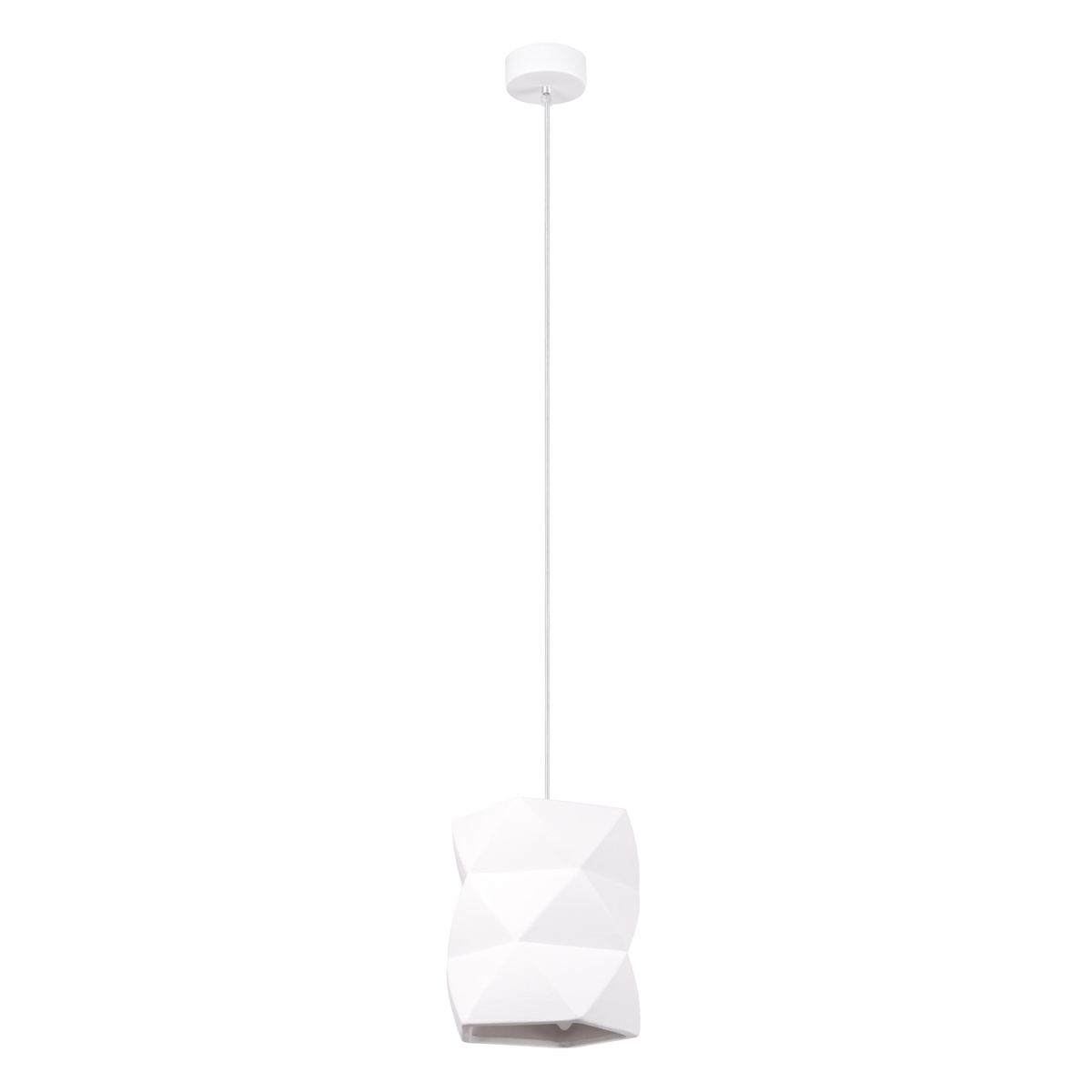 Lampa wisząca ceramiczna GOBI biały 1xE27