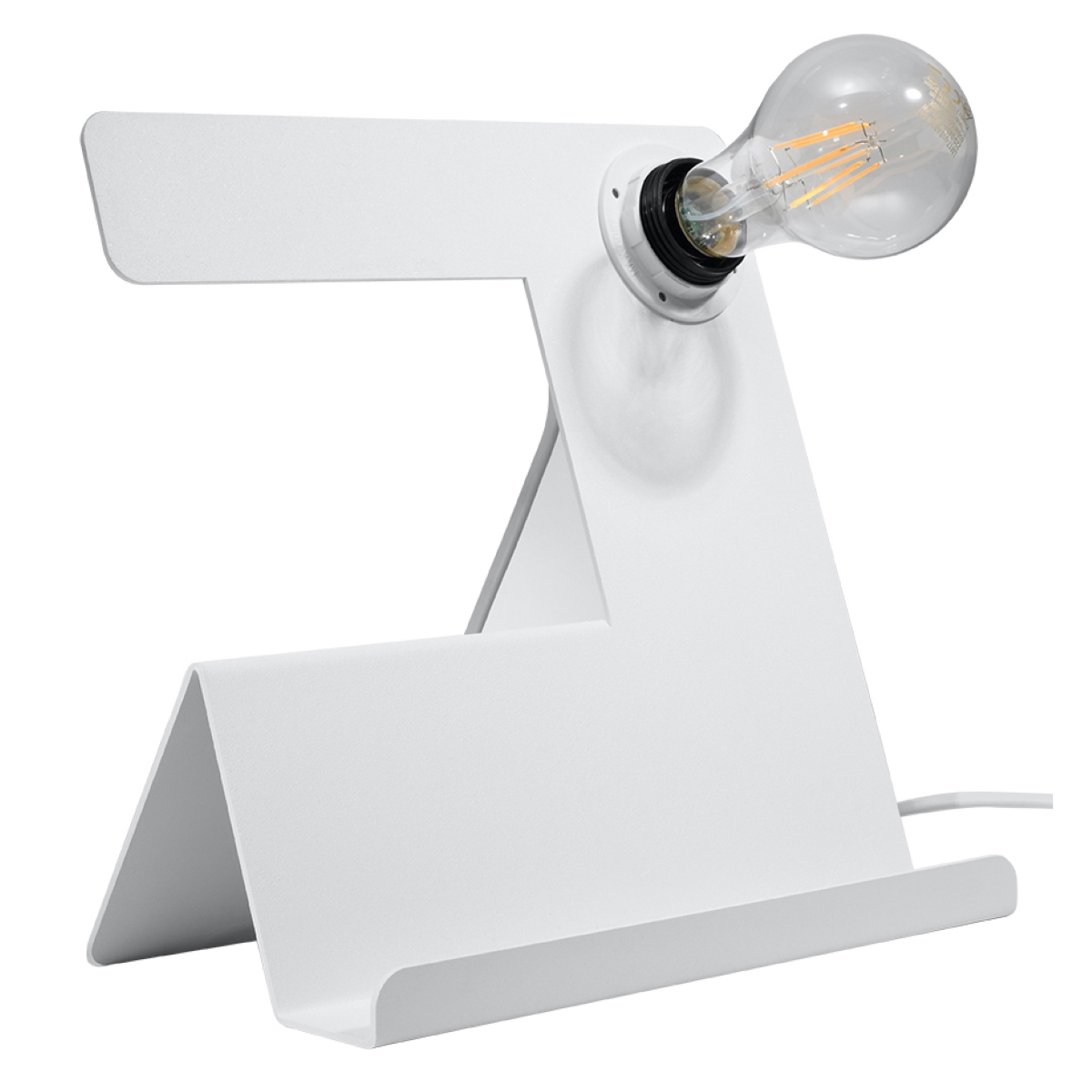 Lampa biurkowa INCLINE biała 1xE27