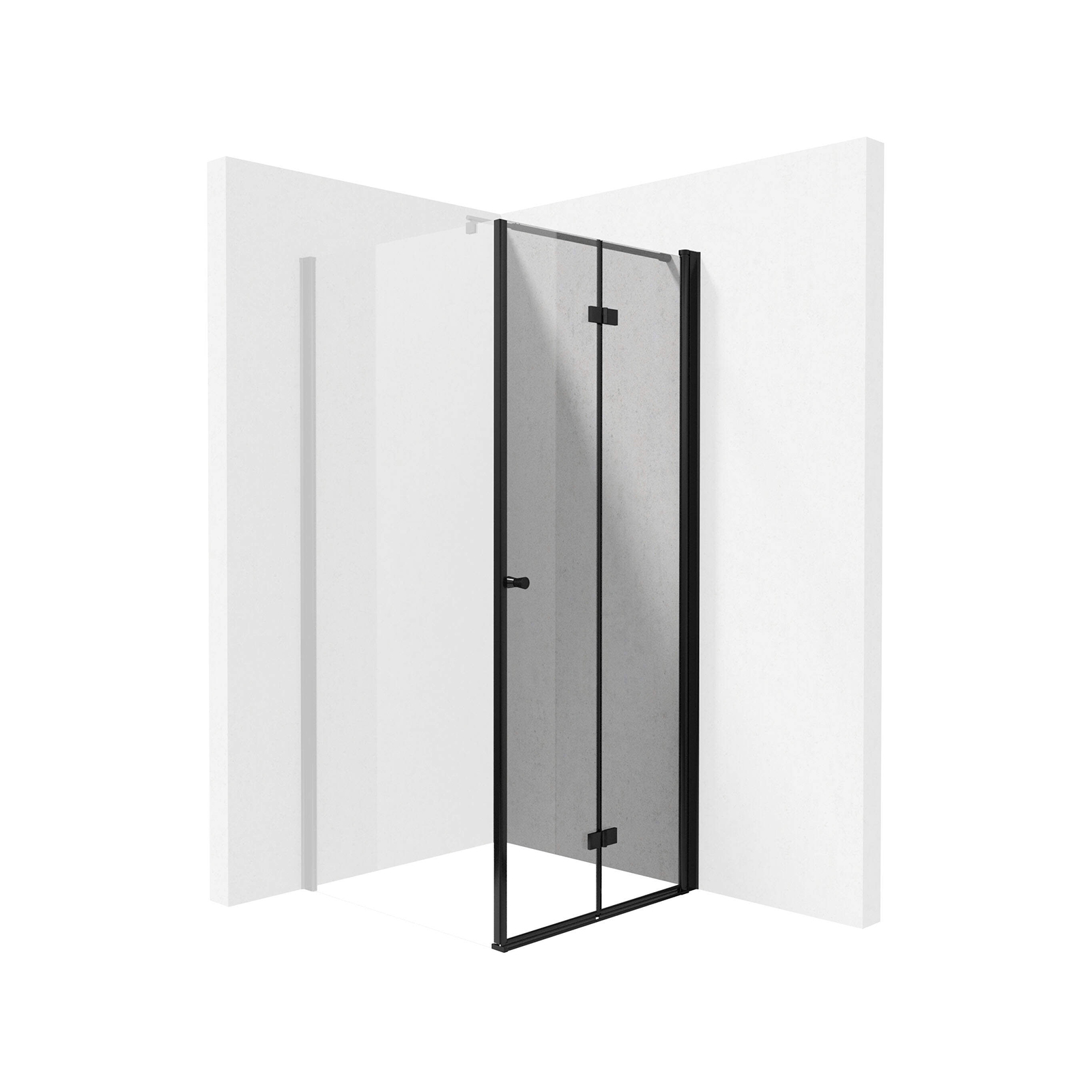 Drzwi prysznicowe systemu Kerria Plus 80 cm - składane Deante