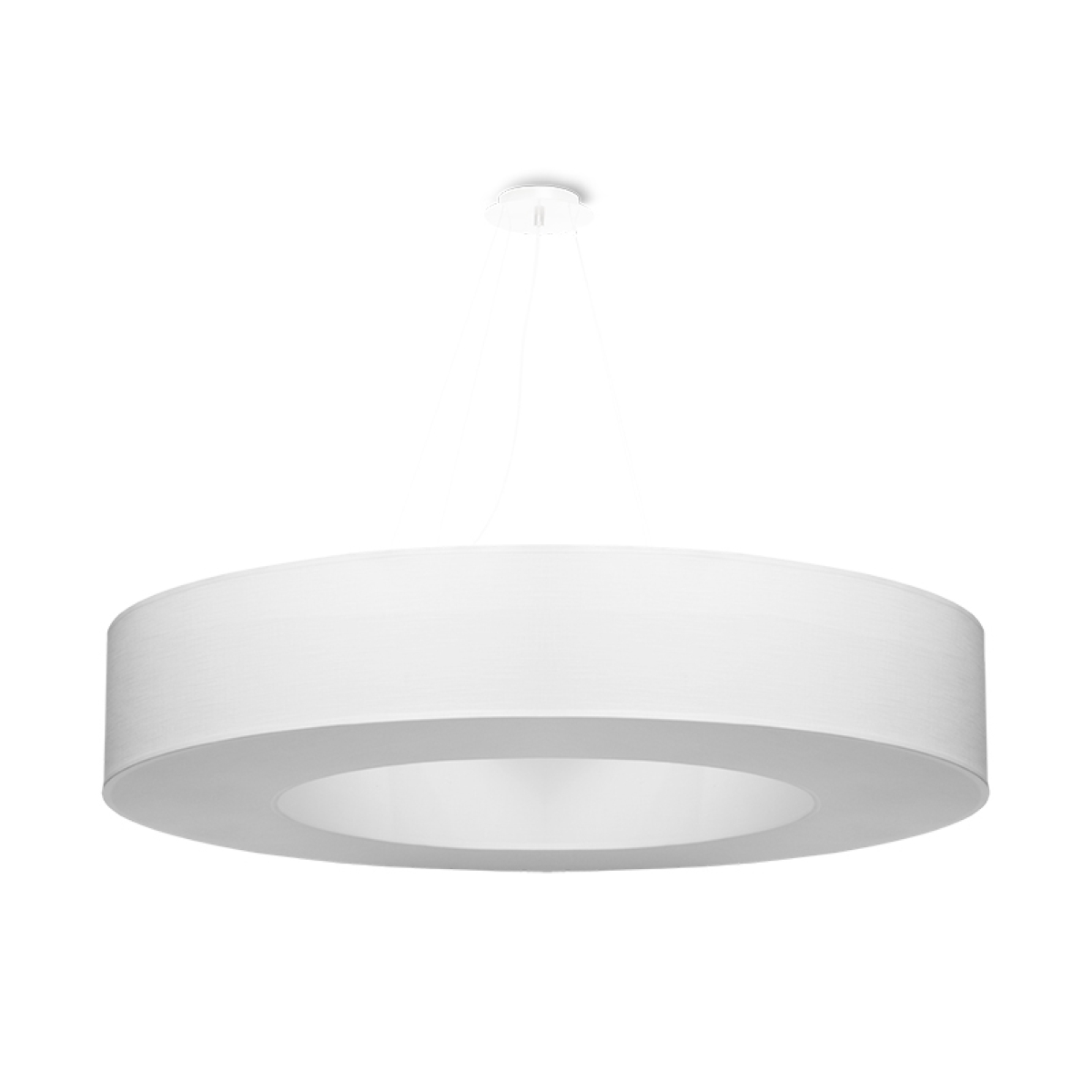 Żyrandol SATURNO 90 biały 8xE27