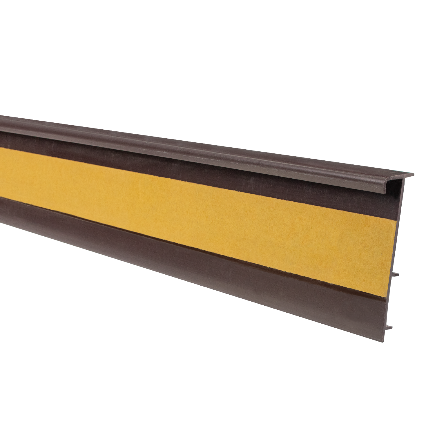 Listwa przyścienna ożebrowana 2,5m/50mm ciemny brąz