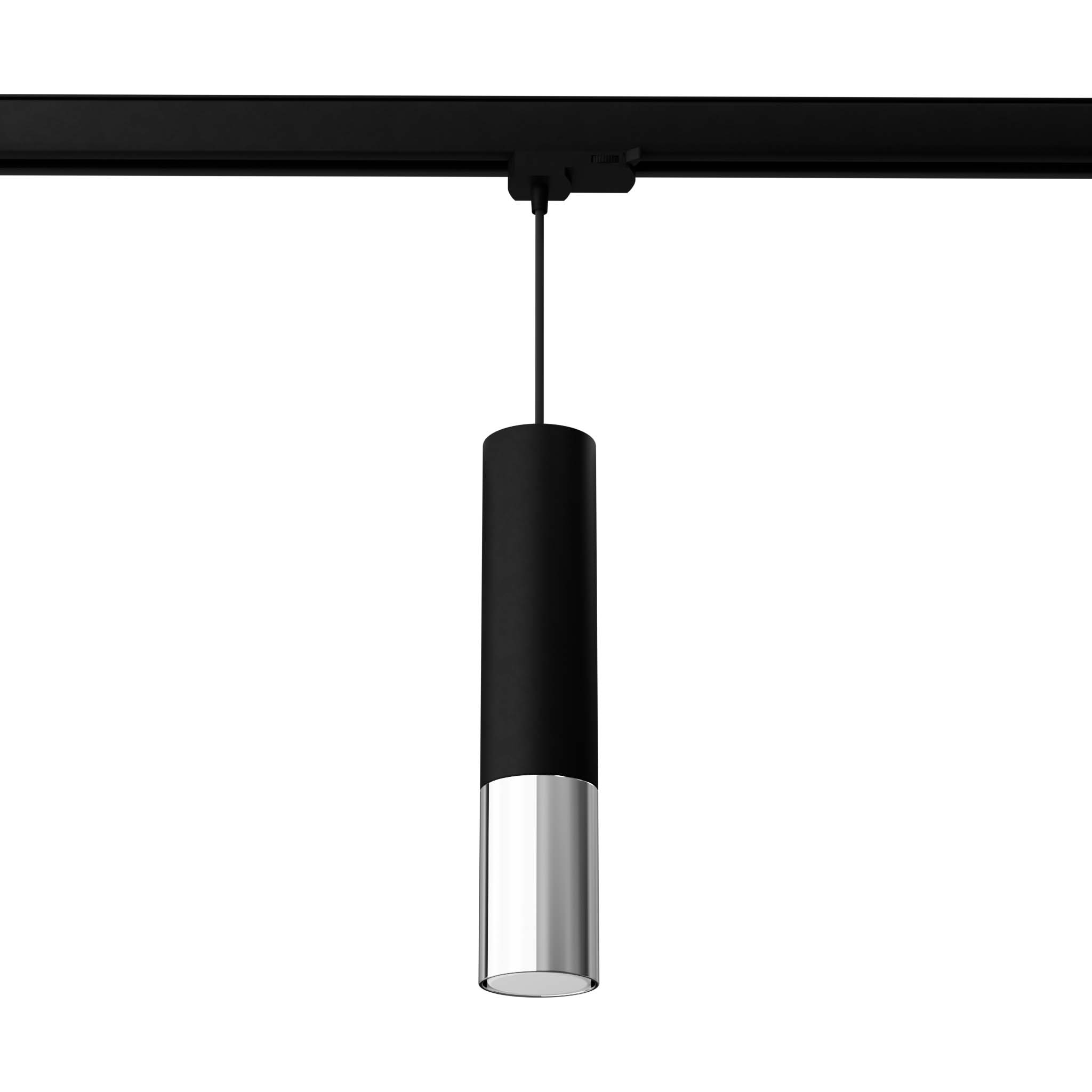 Lampa sufitowa szynowa LOOPEZ czarny/chrom 1xGU10 4000K
