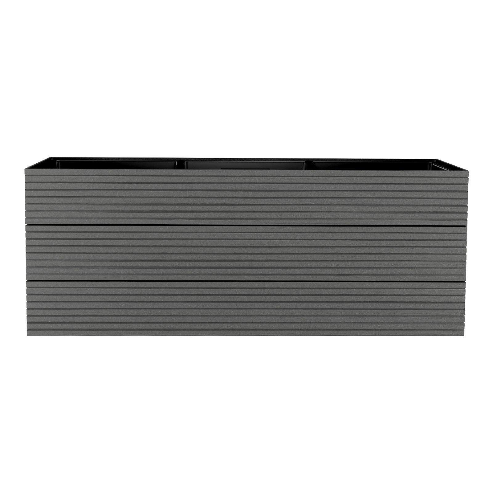 Donica ogrodowa WPC, 1200x445x460 mm, czarny