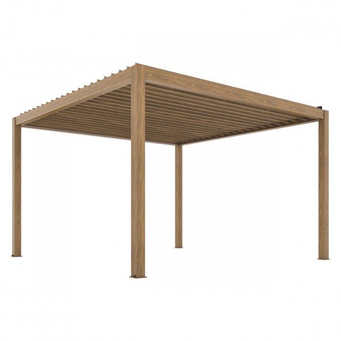 Pergola elektryczna LUXE 4x4m drewno z LED