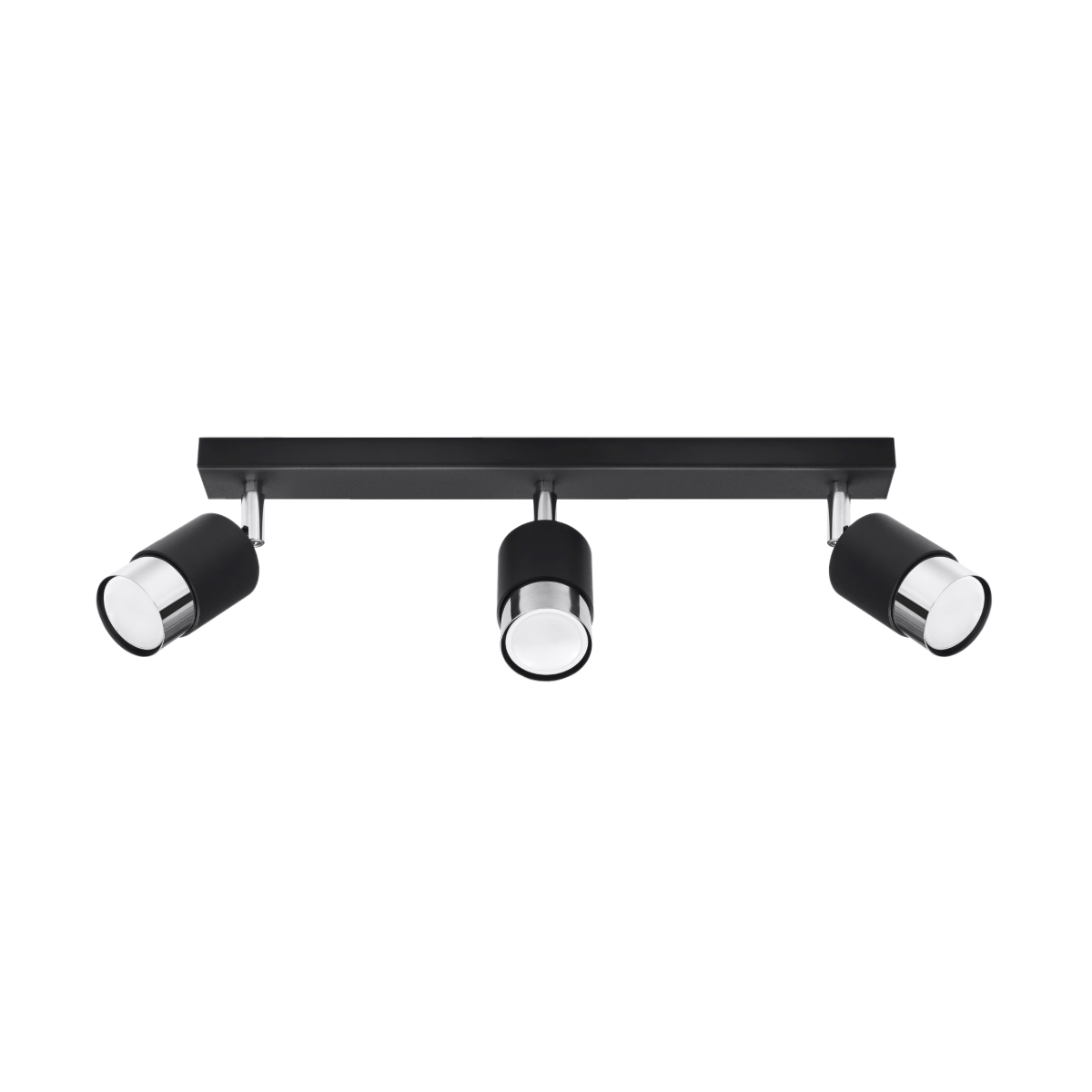 Lampa sufitowa NERO 3 czarny/chrom 3xGU10