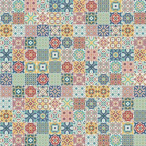 Panel ścienny 4 mm 380x950mm Colorful Tiles