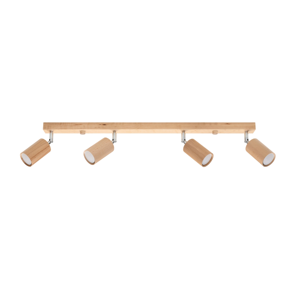 Lampa sufitowa BERG 4 naturalne drewno 4xGU10