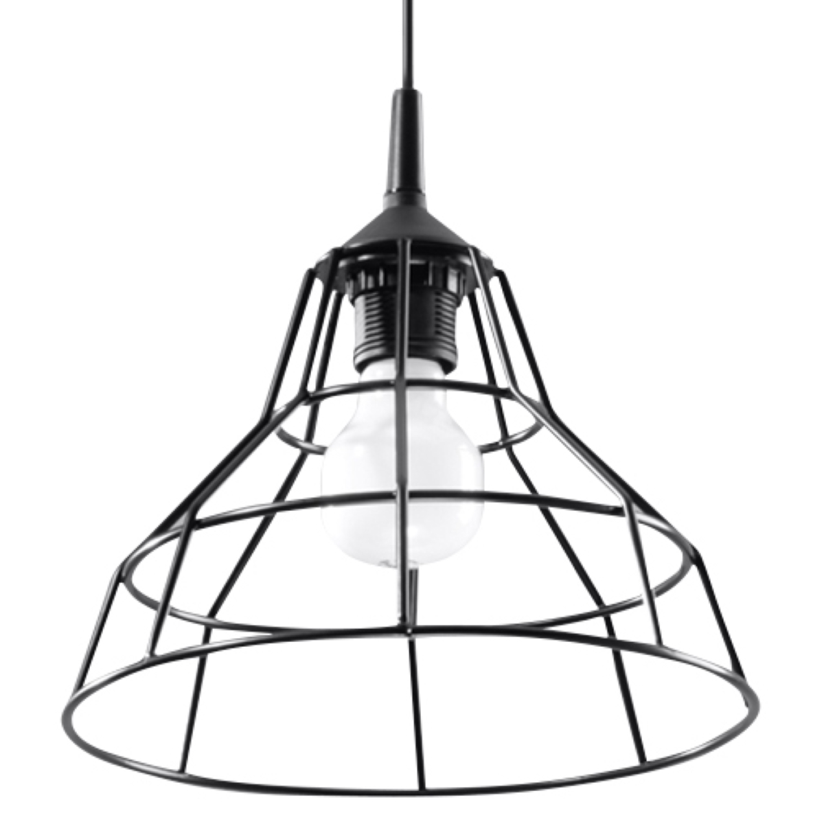Lampa wisząca ANATA czarna 1xE27
