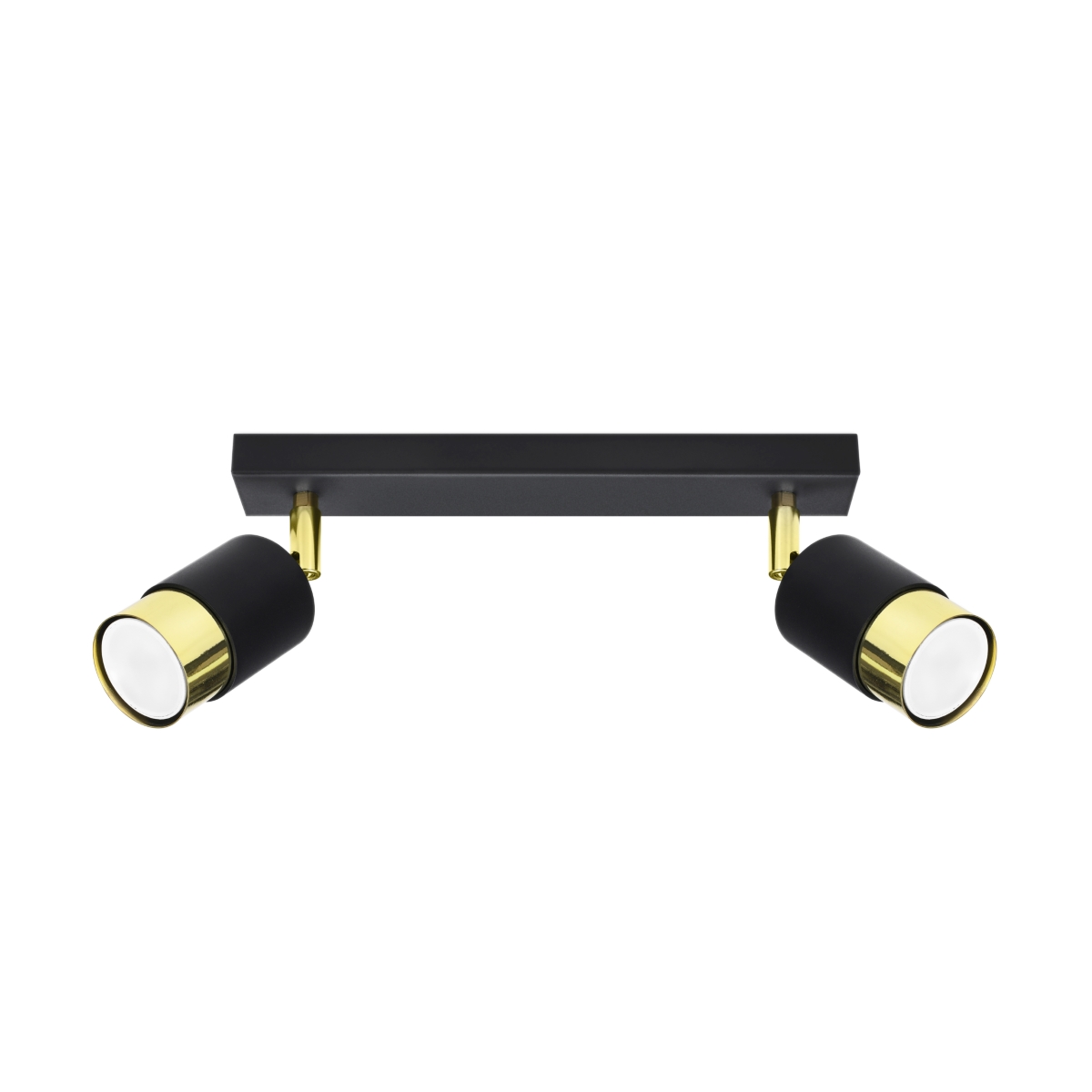 Lampa sufitowa NERO 2 czarny/złoty 2xGU10