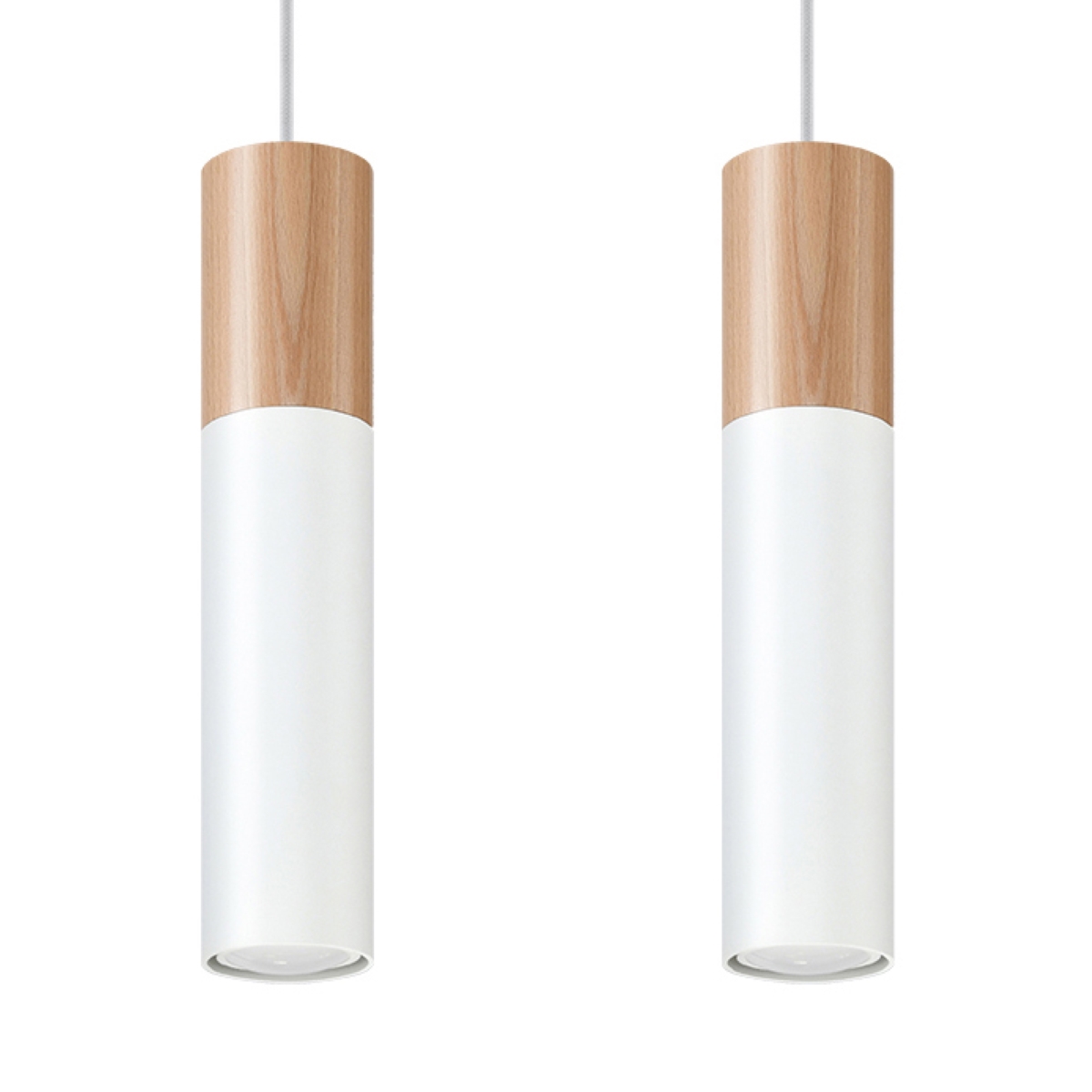 Lampa wisząca PABLO 2 biała 2xGU10