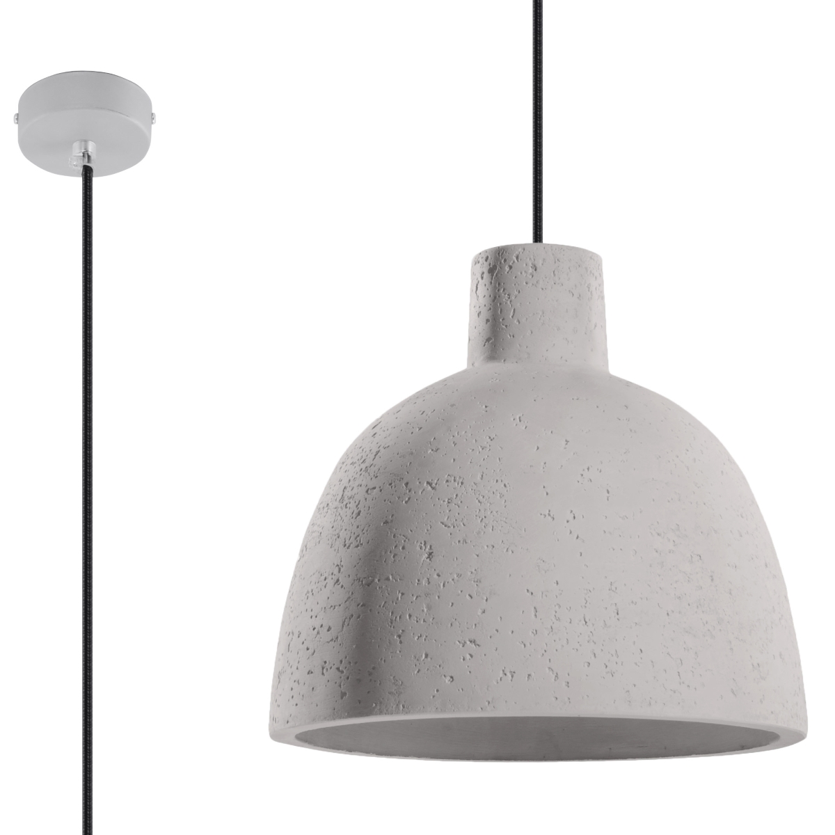 Lampa wisząca DAMASO beton 1xE27