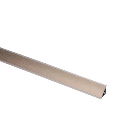 Listwa przyblatowa alum. z PCV 14mm/3m szampan szczotk.