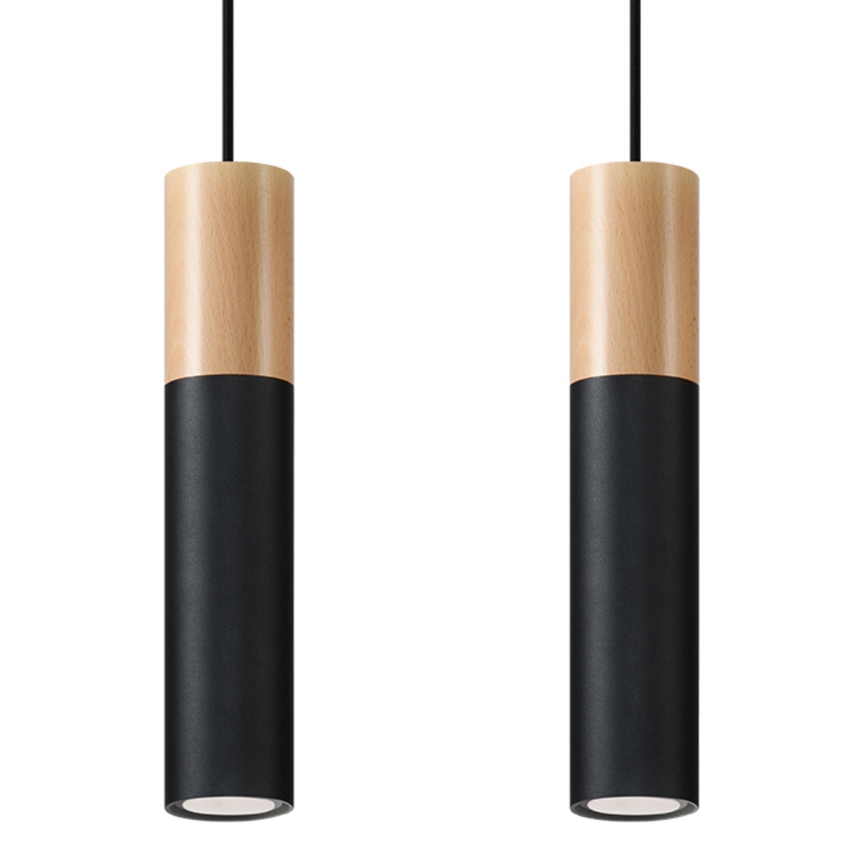 Lampa wisząca PABLO 2 czarna 2xGU10