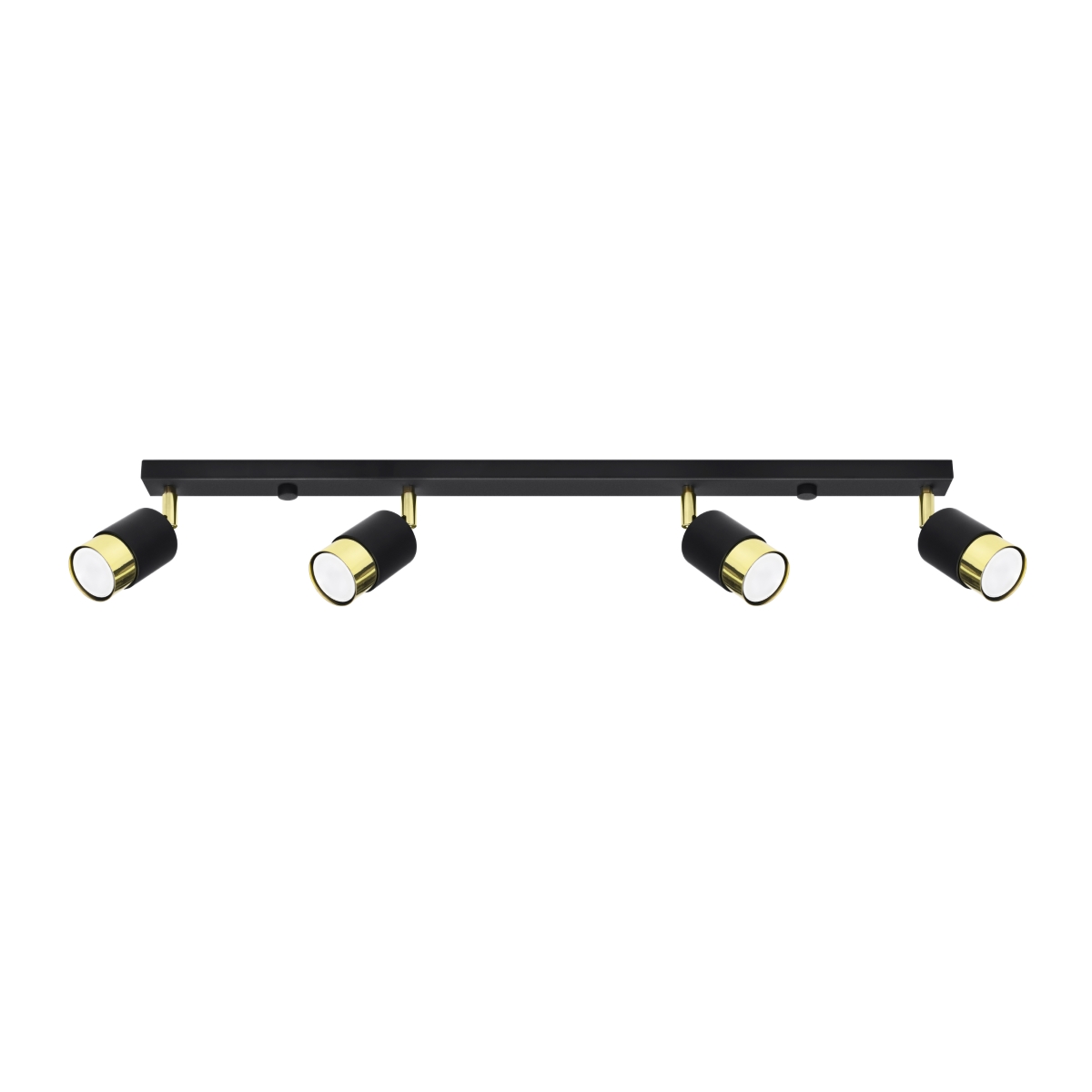 Lampa sufitowa NERO 4 czarny/złoty 4xGU10