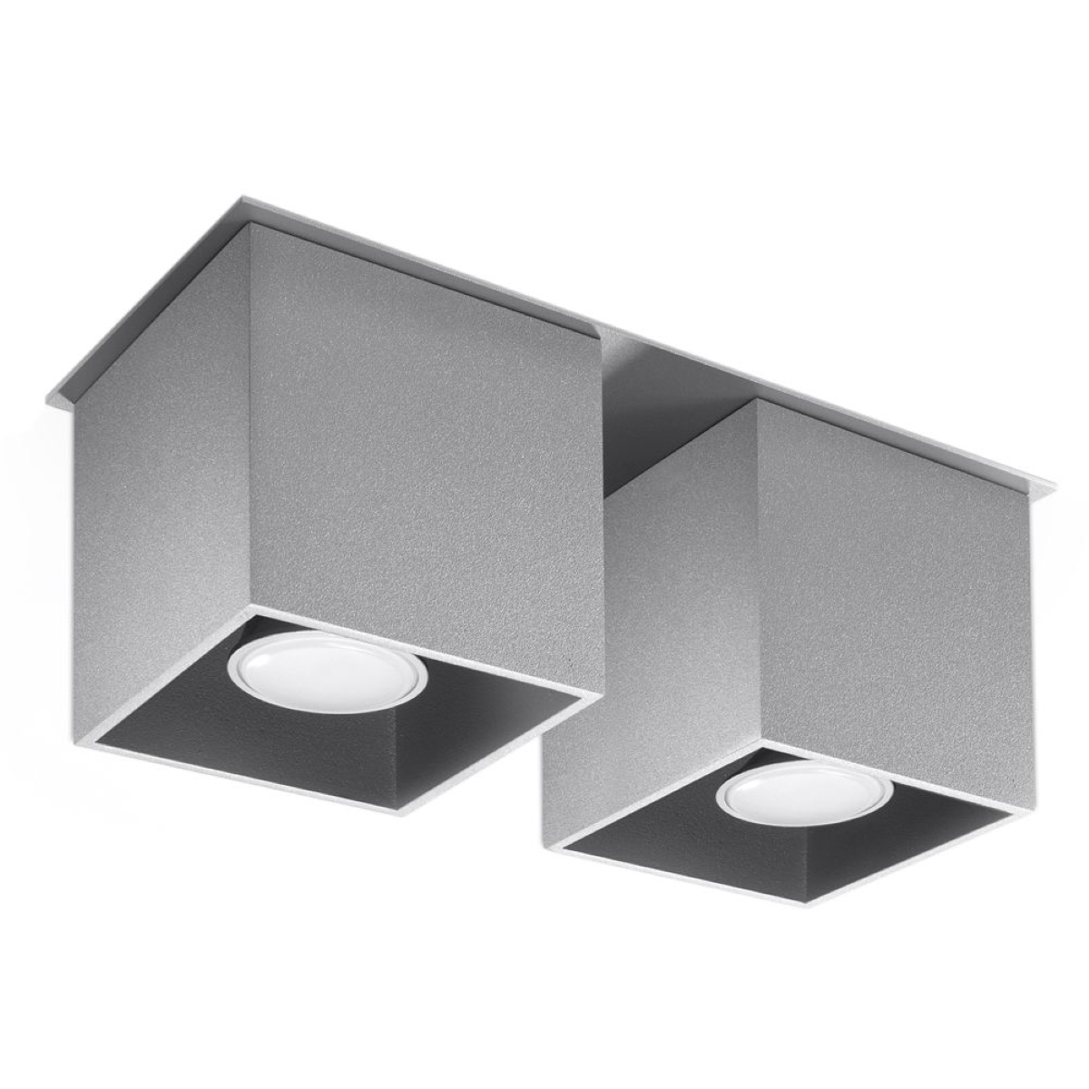 Lampa sufitowa QUAD 2 szary 2xGU10