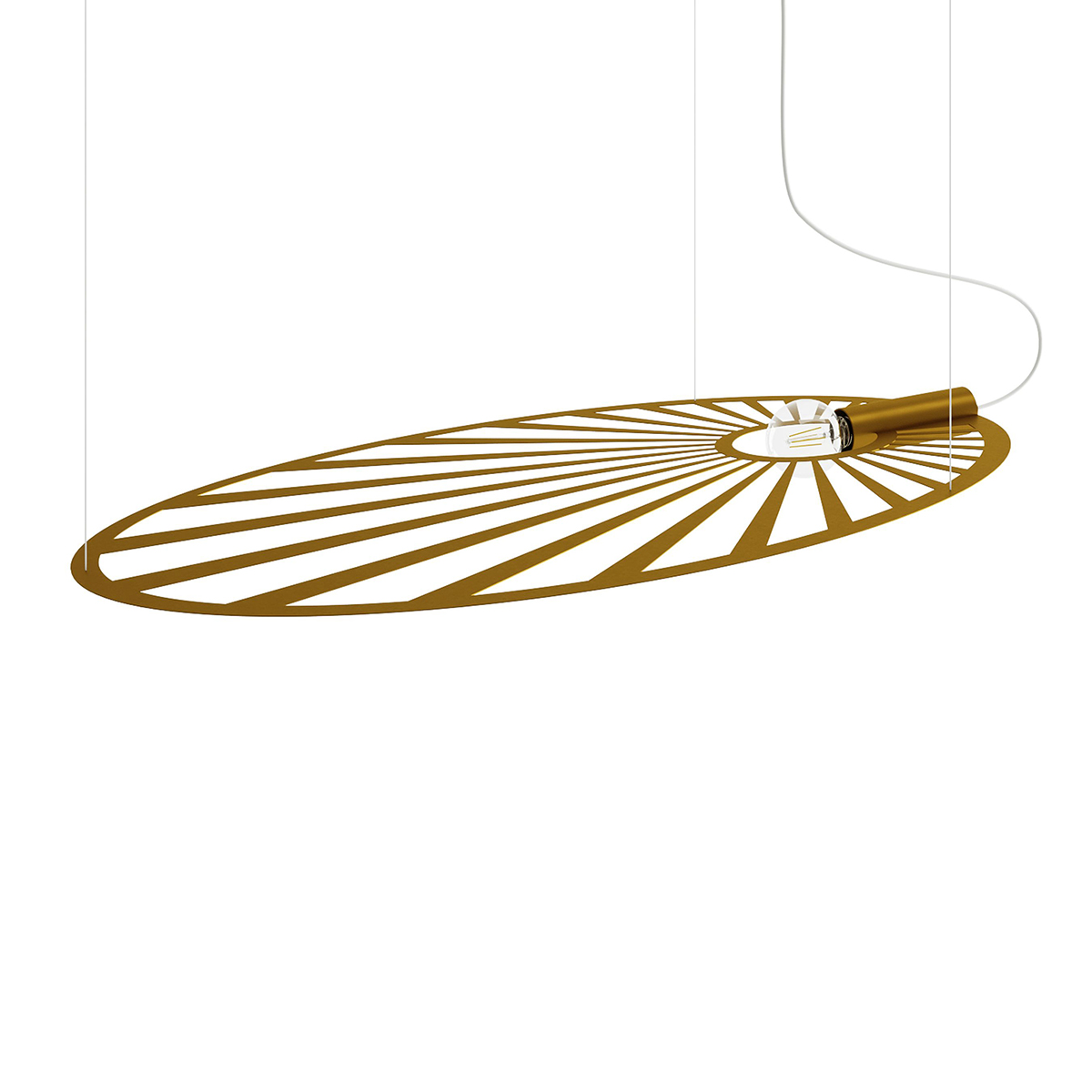 Lampa wisząca LEHDET złota 1xE27