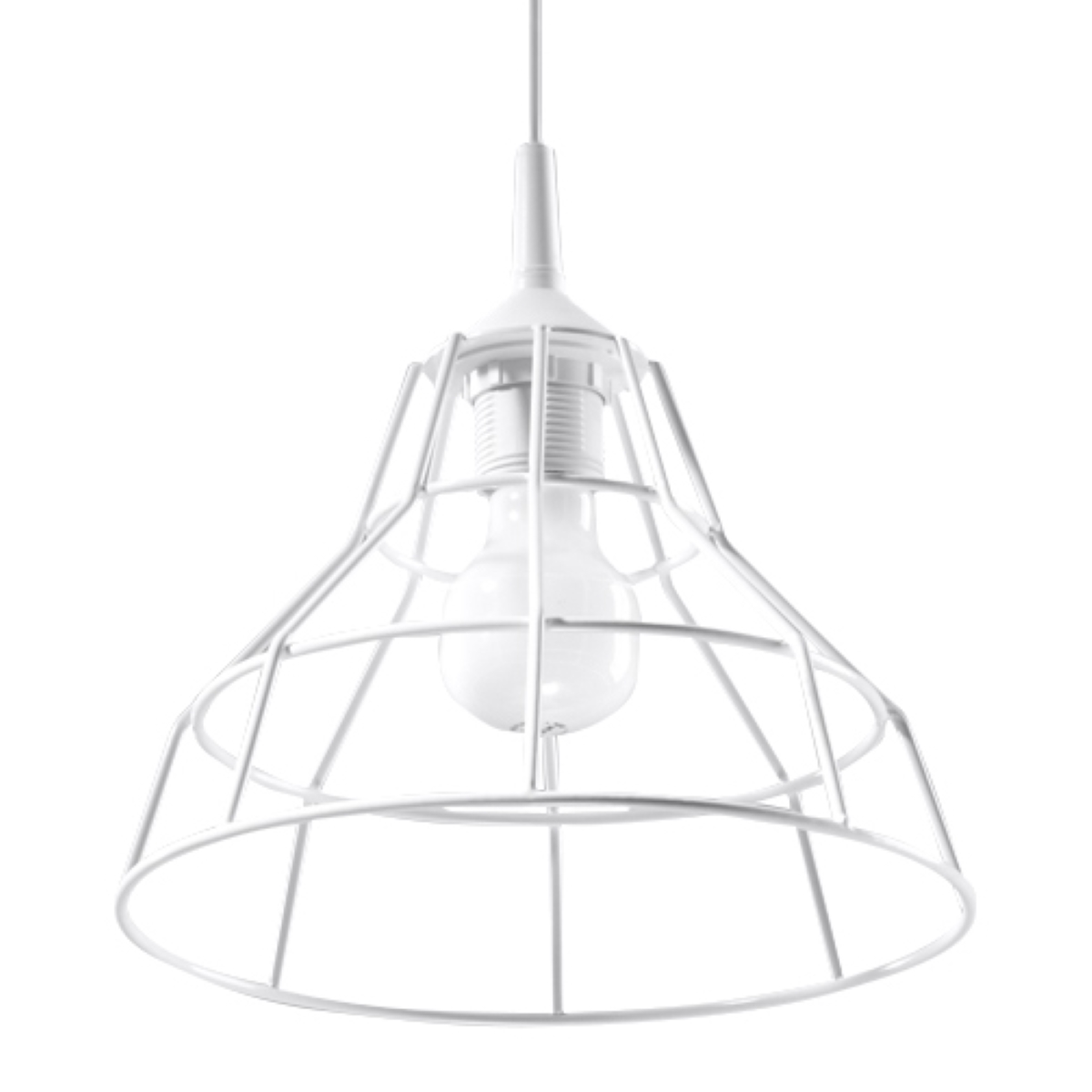 Lampa wisząca ANATA biała 1xE27