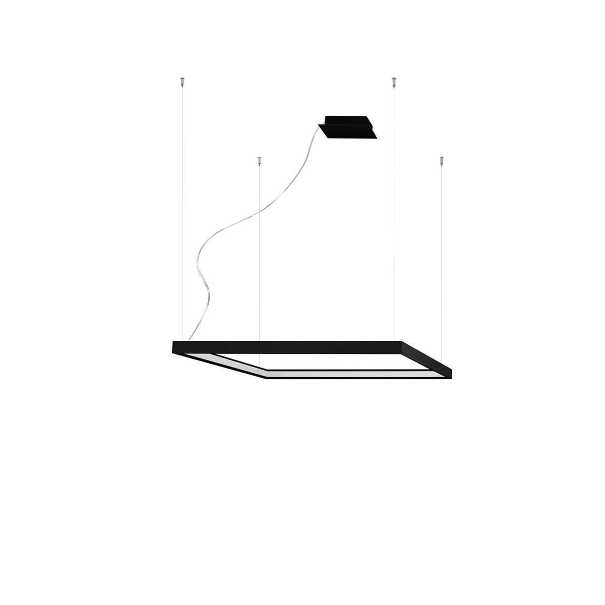 Żyrandol NELYA M czarny LED 3000K 1xLED