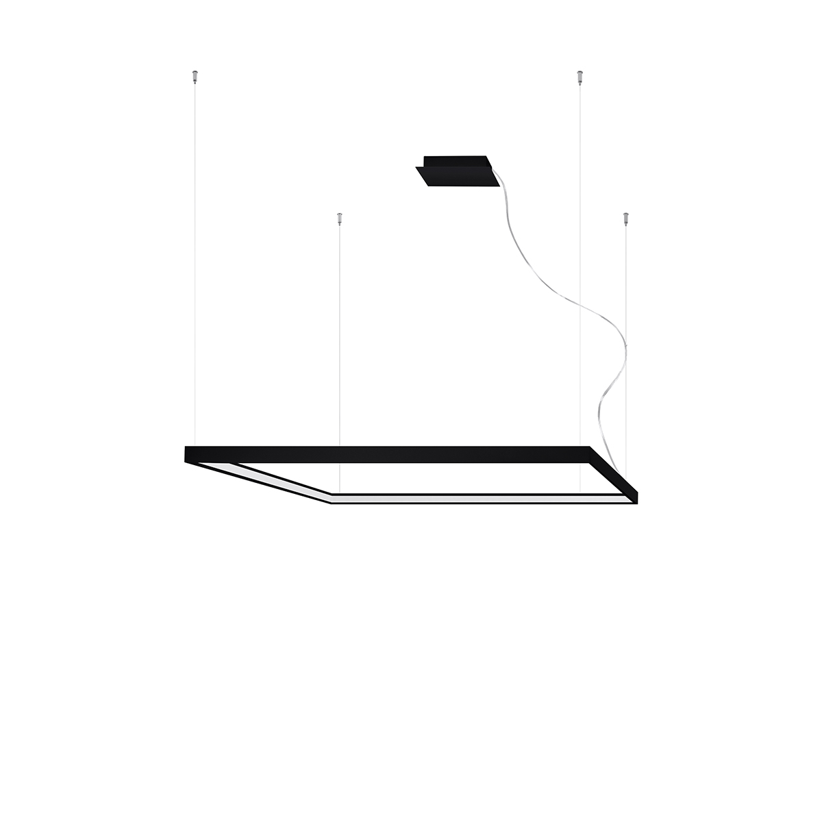 Żyrandol NELYA L czarny LED 3000K 1xLED