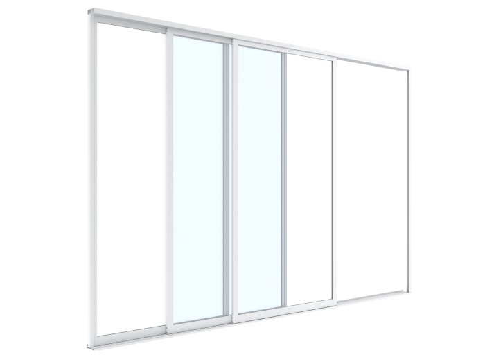 Drzwi przesuwne S8 LUXE 370x218cm do 4m białe