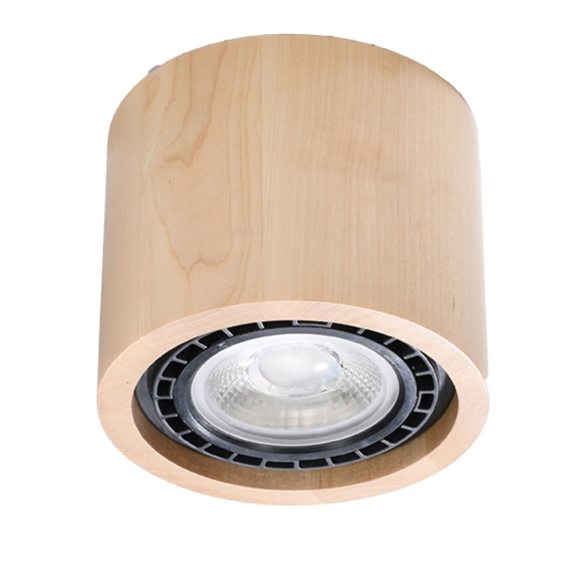 Lampa sufitowa BASIC 1 naturalne drewno 1xGU10