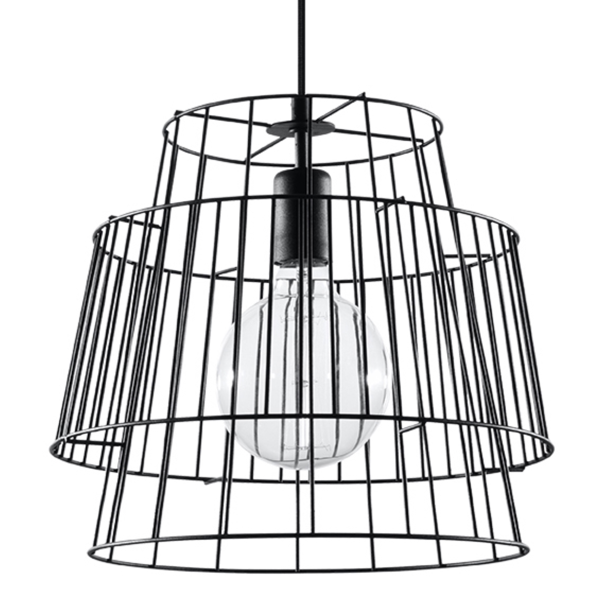 Lampa wisząca GATE czarny 1xE27