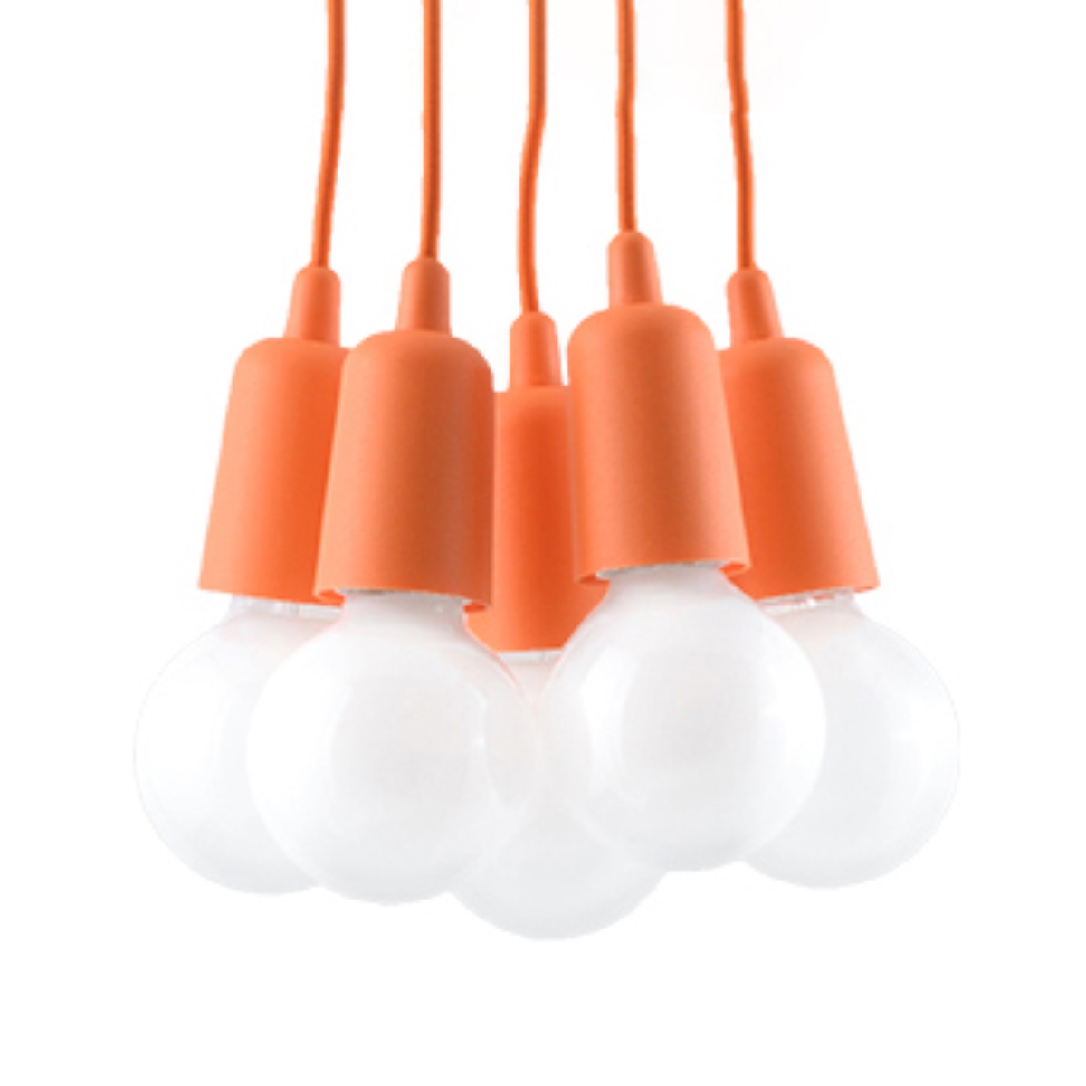 Lampa wisząca DIEGO 5 pomarańczowy 5xE27