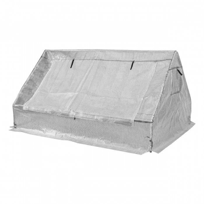Mini szklarnia rozsadnik foliowy 1,8x1,4x0,94m biały