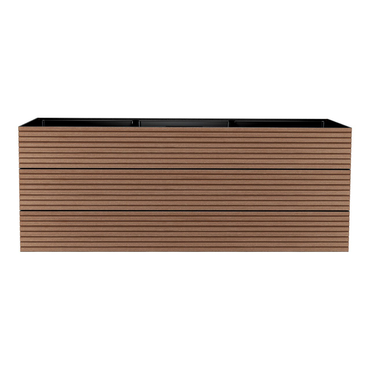 Donica ogrodowa WPC, 1200x445x460 mm, kasztan
