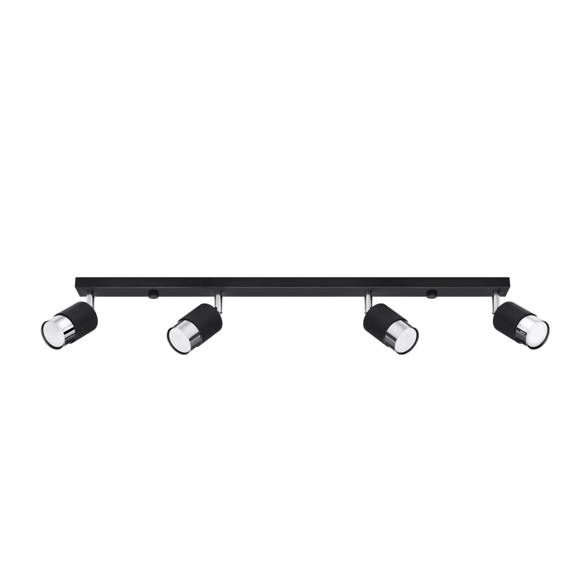 Lampa sufitowa NERO 4 czarny/chrom 4xGU10