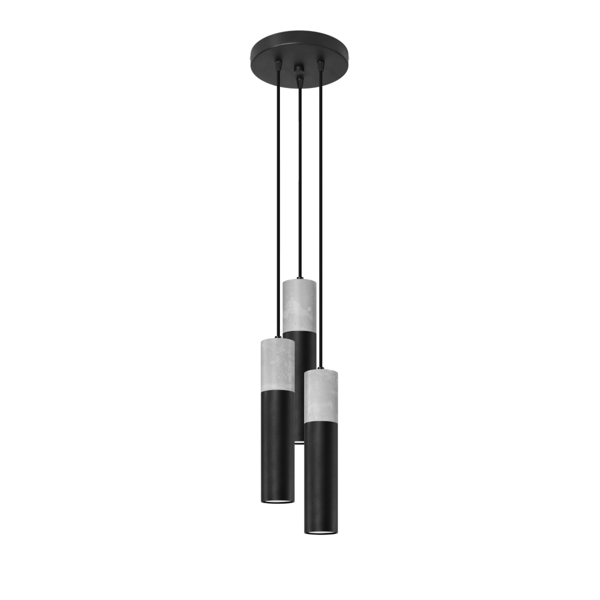 Lampa wisząca BORGIO 3P czarny 3xGU10