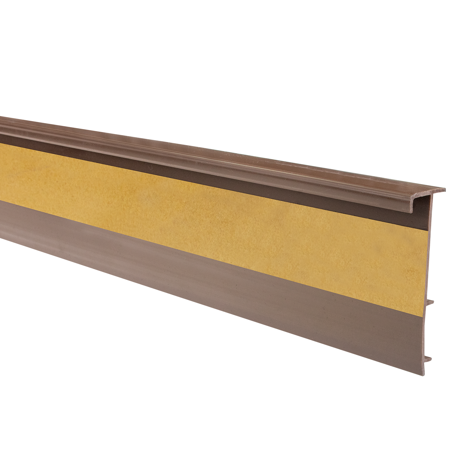 Listwa przyścienna ożebrowana 2,5m/50mm jasny brąz