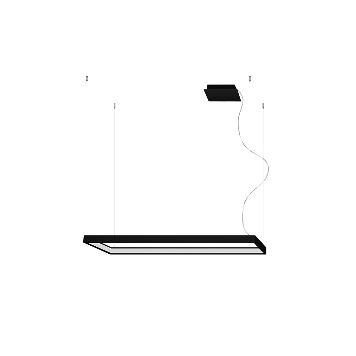 Żyrandol TUULA M czarny LED 3000K 1xLED