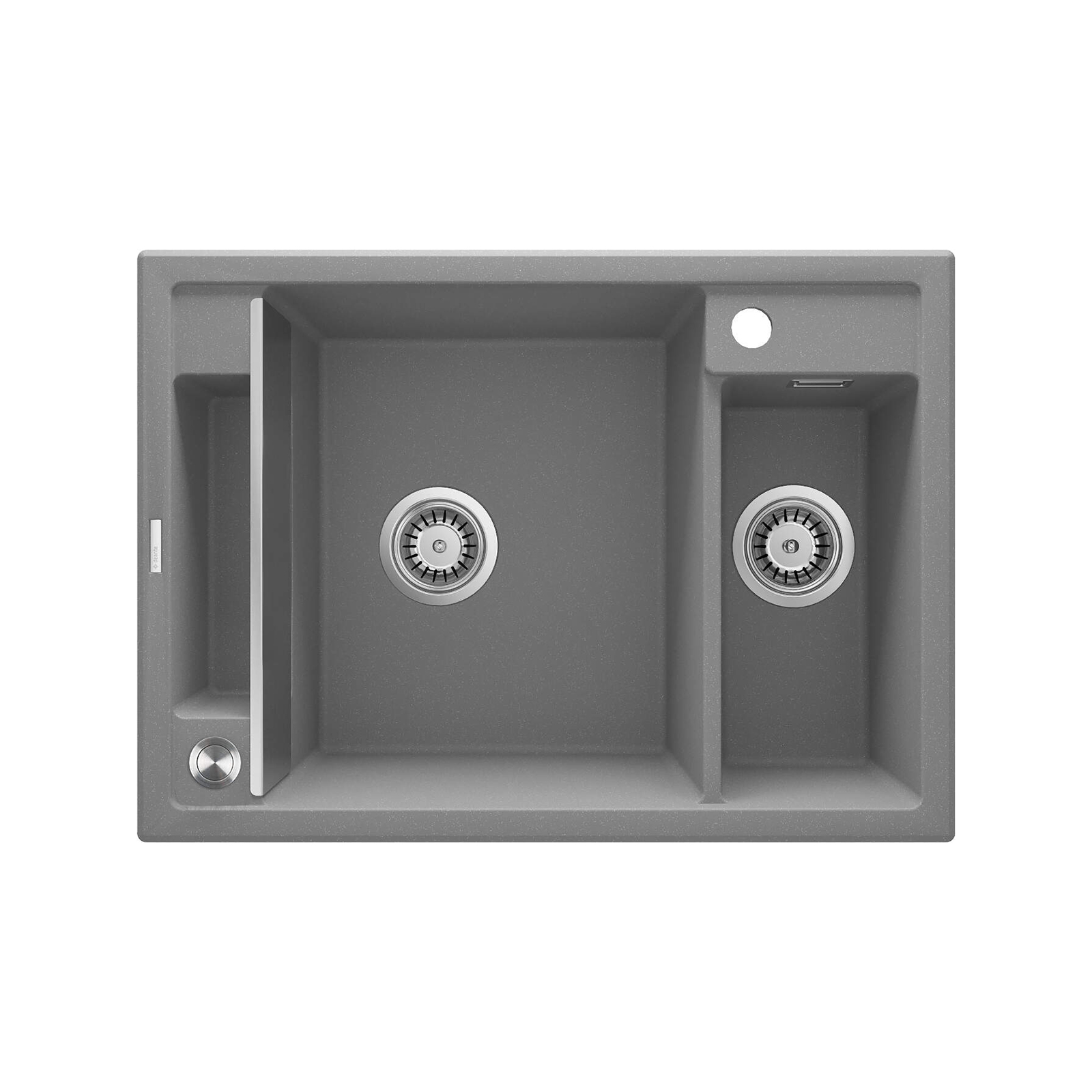 Zlewozmywak granitowy magnetyczny 1.5-komorowy Deante