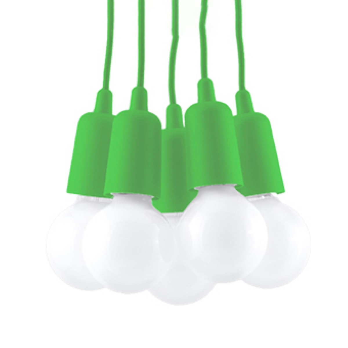 Lampa wisząca DIEGO 5 zielony 5xE27