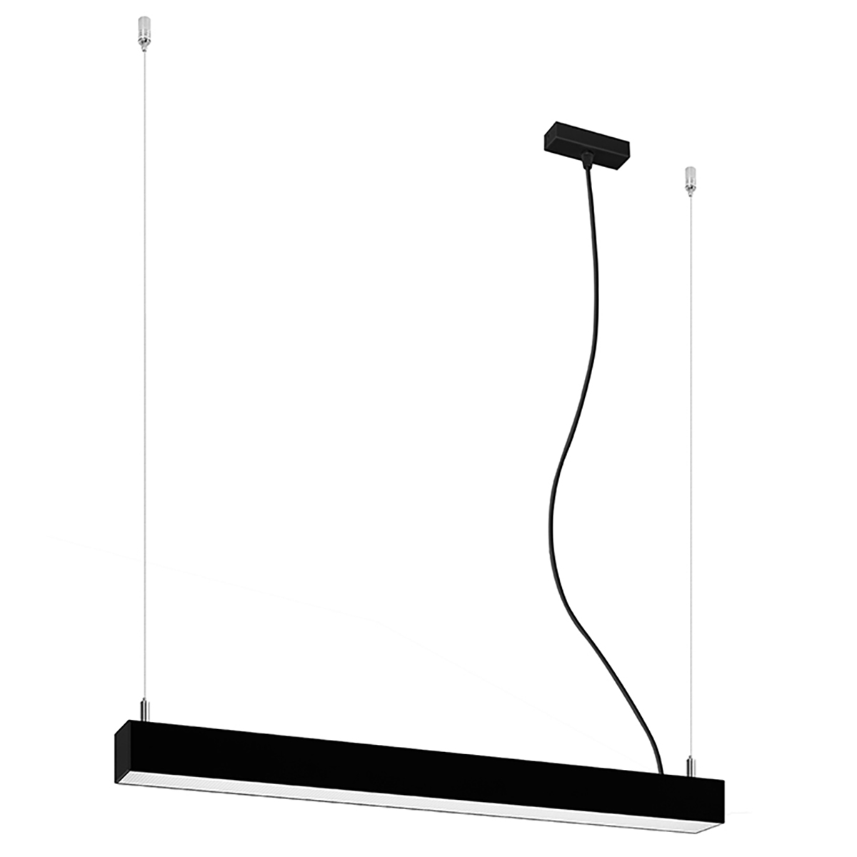 Lampa wisząca PINNE 67 czarna 3000K 1xLED