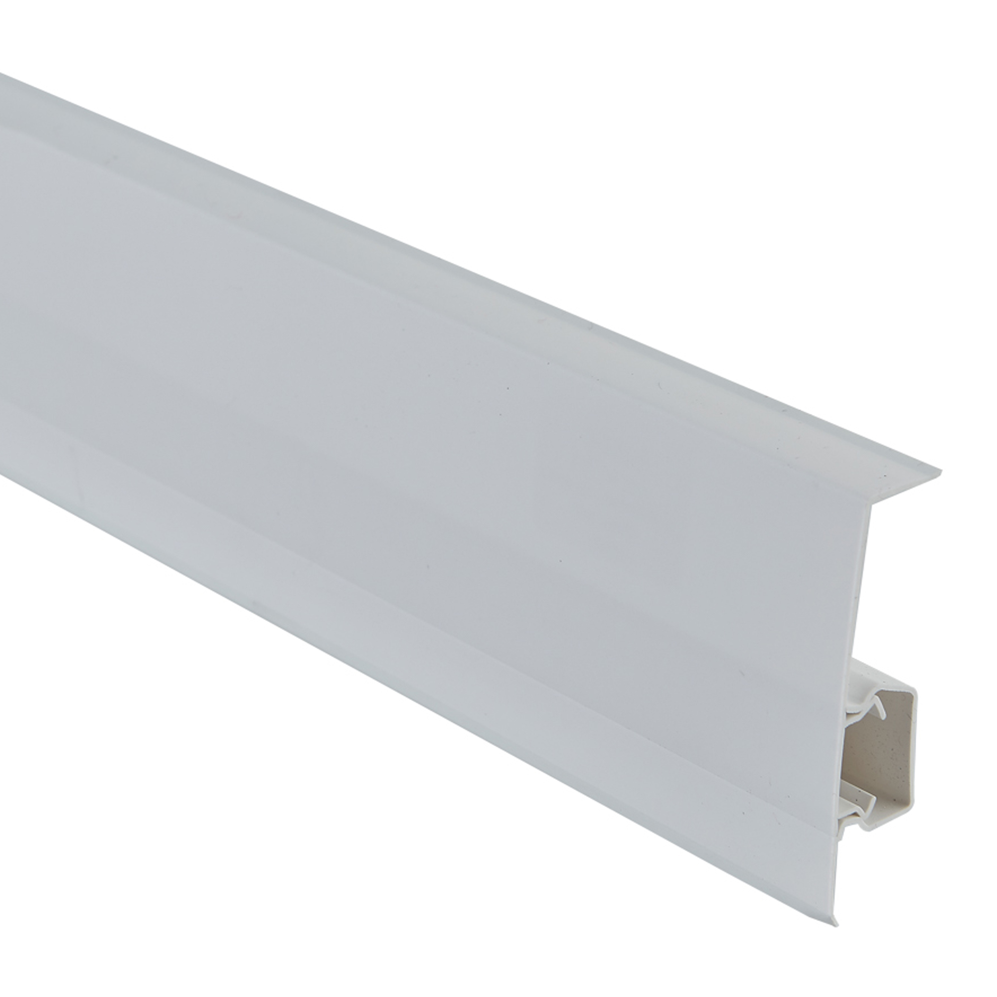 Listwa PCV podłogowa z gumką NG 62mm/2,5m Biały