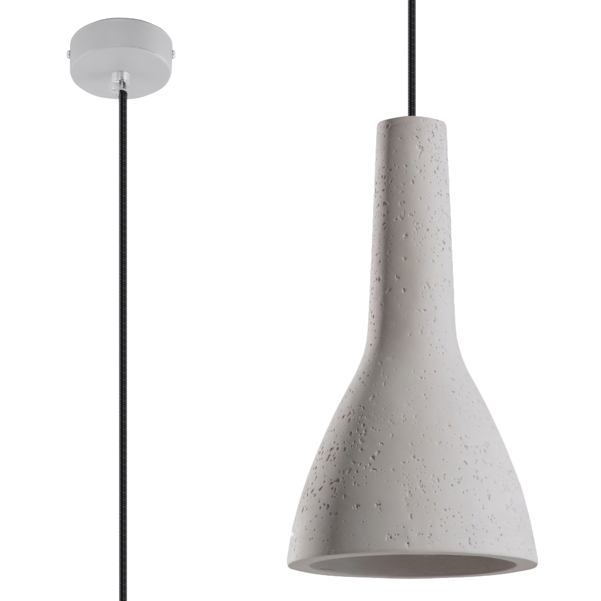 Lampa wisząca EMPOLI beton 1xE27