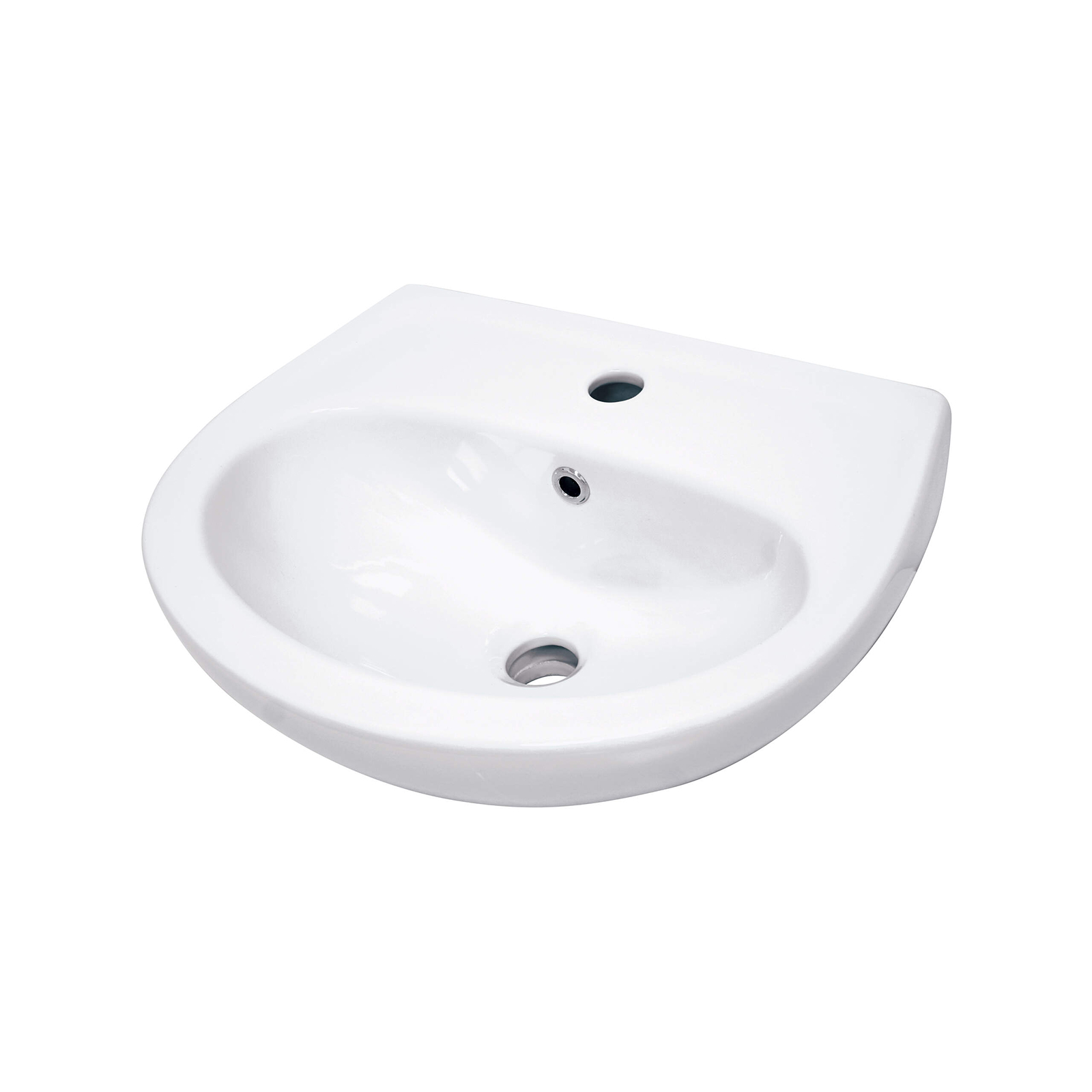 Umywalka ceramiczna ścienna z miejscem na baterię Deante