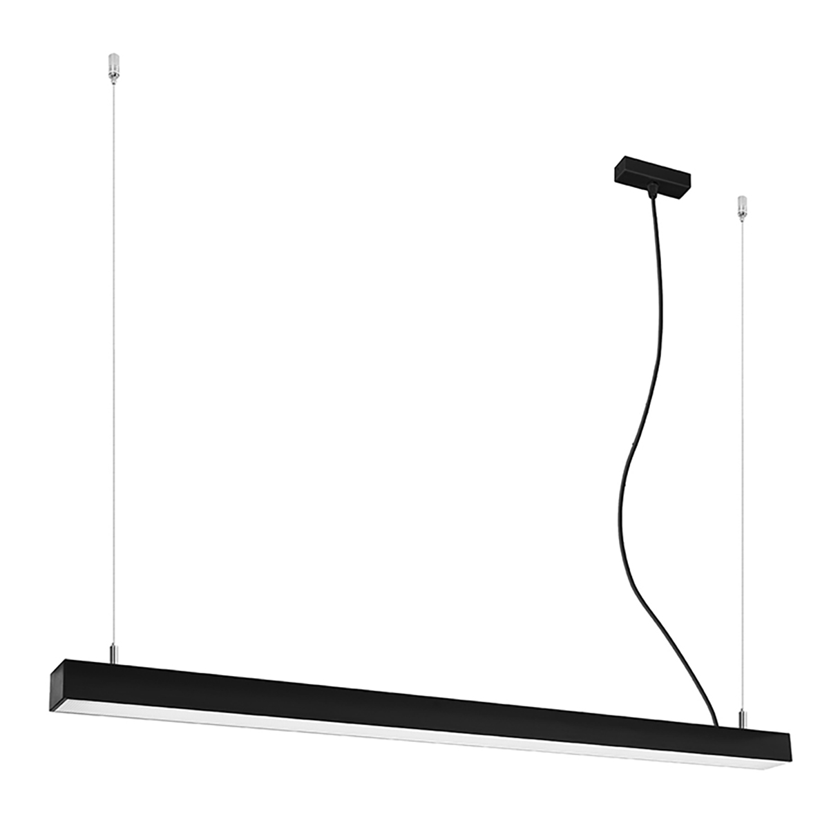 Lampa wisząca PINNE 117 czarna 3000K 1xLED