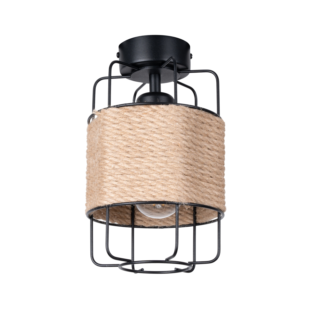 Lampa sufitowa GIZUR czarny 1xE27