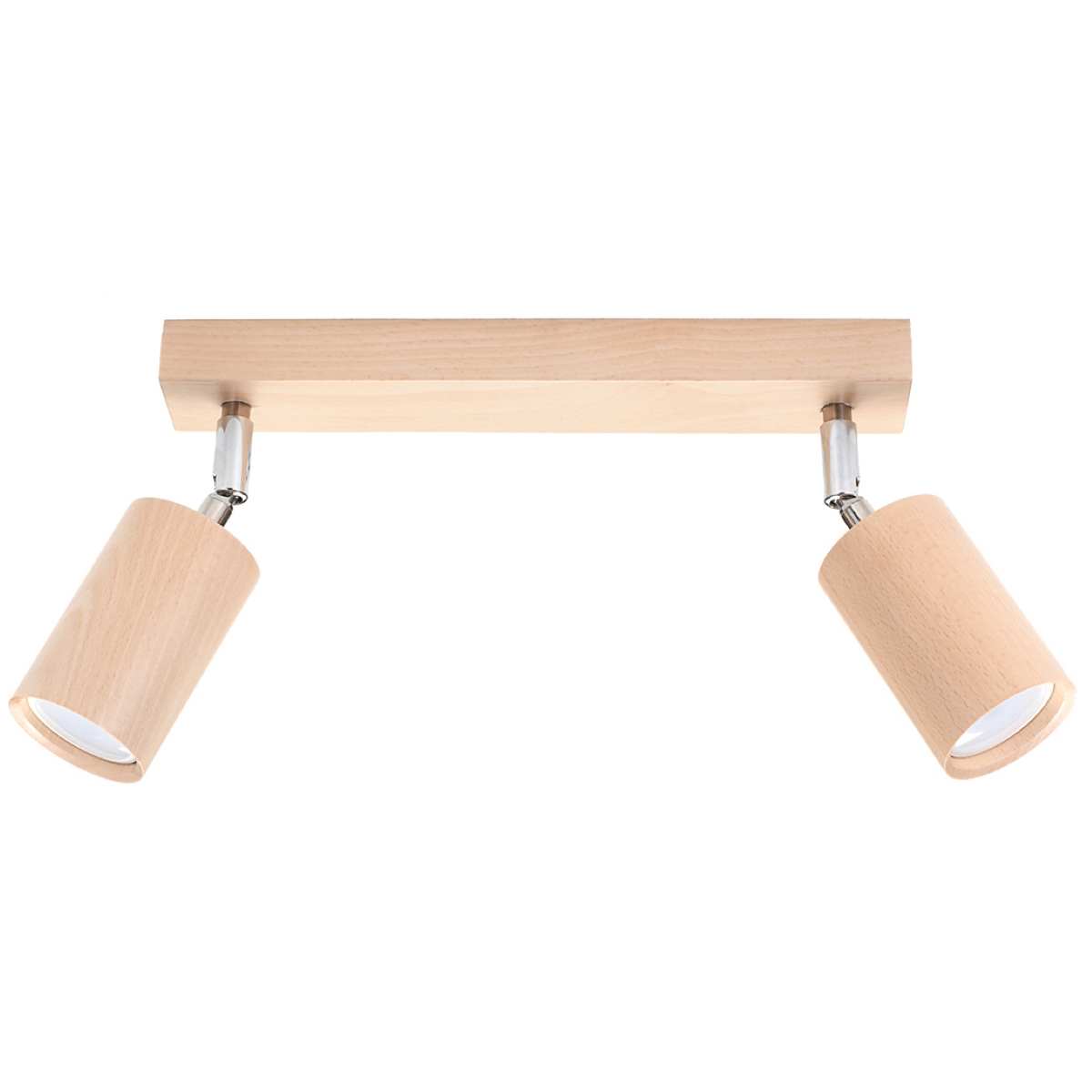 Lampa sufitowa BERG 2 naturalne drewno 2xGU10