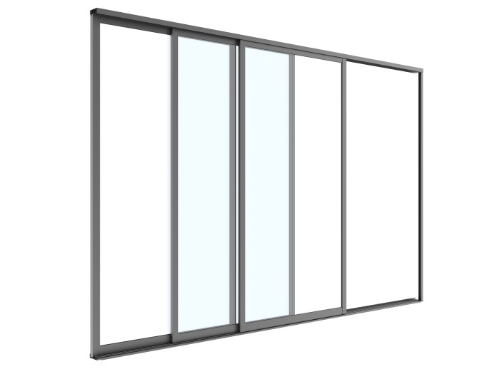 Drzwi przesuwne S8 LUXE 270x218cm do 3m antracyt