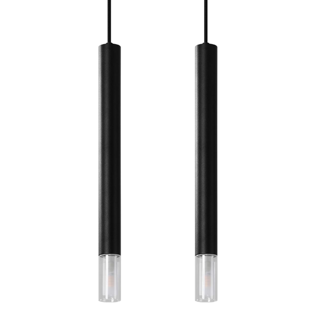 Lampa wisząca WEZYR 2 czarna 2xG9