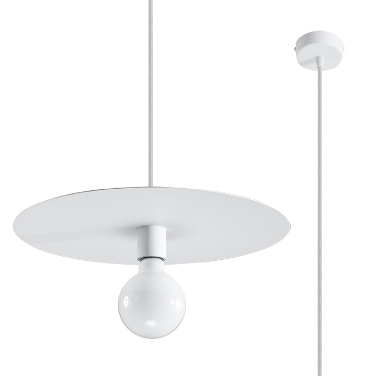 Lampa wisząca FLAVIO biała 1xE27