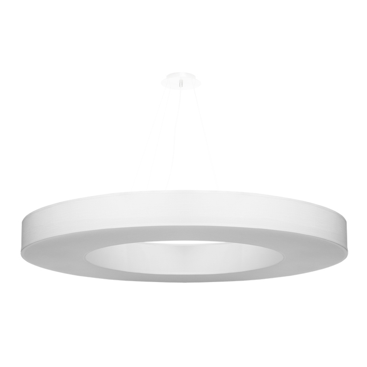 Żyrandol SATURNO SLIM 90 biały 8xE27